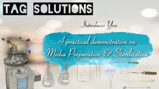 A PRACTICAL DEMONSTRATION ON MEDIA PREPARATION AND STERILIZATION II MICROBIOLOGY II CULTURE MEDIA [upl. by Nylanna]