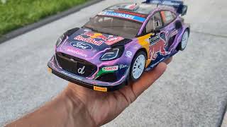 FORD PUMA WRC hybrid Rally Monte Carlo 2022 Seb Loeb metal scale model 118 ixo unboxing [upl. by Jude676]