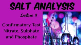 Salt AnalysisLecture 8Confirmatory Test For NitrateAcetateSulphatePhosphate [upl. by Toffey]