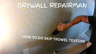 DIY guide will walk you through the simple steps to achieve a stunning skip trowel finish drywall [upl. by Oirtemed]