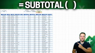 SUBTOTAL Function  The Best Excel Formula  Practical Example for Everyday Life [upl. by Elman637]