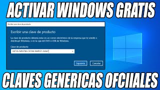 LISTA DE CLAVES GENERICAS OFICIALES PARA ACTIVAR WINDOWS 10 Y 11 GRATIS DE FORMA LEGAL EN 2024 [upl. by Iggem]