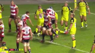 Gloucester vs Leicester Tigers 2016 HIGHLIGHTS HD [upl. by Jeminah]