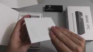 Android 422 Quad Core Mini PC Unboxing MK908 [upl. by Einafets438]