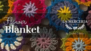 CROCHET How to Crochet a Flower Blanket  English Version  La Merceria Crochet 🌸🌼🌺 [upl. by Araht591]