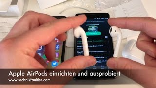 Apple AirPods einrichten und ausprobiert [upl. by Vala]