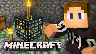 WE FOUND A SKELETON SPAWNER Minecraft [upl. by Aseret]