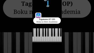 Tagatame S7 OP  Boku no Hero Academia  Piano Tutorial 🎶 [upl. by Alahcim]