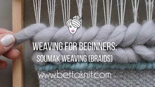 7WEAVING FOR BEGINNERS Soumak weaving braids [upl. by Yatnuhs]