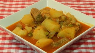 Receta de estofado de ternera Toledano [upl. by Atnuahsal]