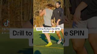 Drill to Perfect the SPIN MOVE football dline [upl. by Ipoillak]