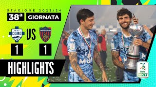 Como vs Cosenza 11  Il sogno Serie A si avvera per i comaschi  HIGHLIGHTS SERIE BKT 2023  2024 [upl. by Ynnos214]