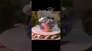 Diy Flower Pot 💐 ytcraftgalaxy artandcrafts clayart flowerpot aesthetic shorts [upl. by Silvestro]