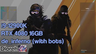 Counter Strike 2  2K 2560px1440p  High Settings no AA  i9 12900K  RTX 4080  Inferno [upl. by Nanci327]