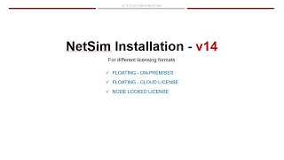 NetSim Installation  v14 [upl. by Callas]