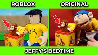 SML Movie vs SML ROBLOX Jeffys Bedtime  BEST OF SML VIDEOS  Side by Side [upl. by Yahsram]