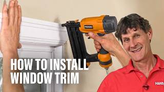 How to Install Window Trim [upl. by Htebilil]