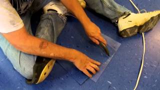 How To Install Vinyl Tile VCT Start To Finish Complete Job [upl. by Atwekk]