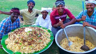 BIRYANI  TRADITIONAL PRAWNS BIRYANI  Hyderabadi Style Dum Biryani Recipe Cooking In Village [upl. by Lobiv]