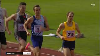 Mens 800m  Folksam Grand Prix 2023 Malmo [upl. by Sardella]