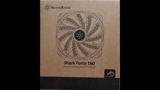 SilverStone Shark Force 160 SSTSF160B PWM Fan Review Pt 1 [upl. by Gravante246]