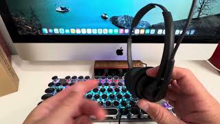 Cyber Acoustics USBC Headset with AI Noise [upl. by Helfand]