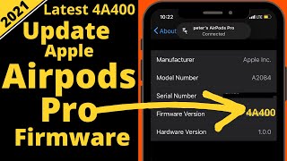 How to Update Airpods Pro Firmware Airpods 2 Install Latest Software Update 4A400 in 2024 [upl. by Duffy]