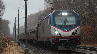 MBTA Davisville Extra and More at Canton Junction 51317 [upl. by Cantlon]