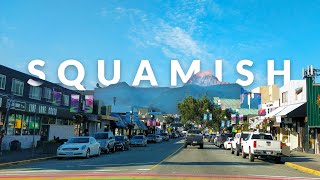 Squamish Downtown Drive 4K  British Columbia Canada [upl. by Sidky833]