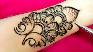 New stylish front hand mehndi design  Easy mehndi design  simple mehndi  mehandi design  Mehndi [upl. by Marianna]