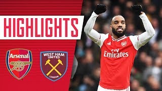 HIGHLIGHTS  Arsenal 10 West Ham  Premier League  March 7 2020 [upl. by Aryc]