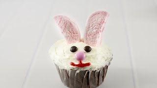 Easy Bunny Cupcake Topper Tutorial [upl. by Nahtad]