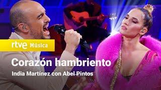 India Martínez con Abel Pintos  quotCorazón hambrientoquot Noche de encuentros 2018 [upl. by Ransome]