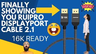 Finally Showing You RUIPRO Displayport Cable 21 review [upl. by Meraree]