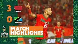 HIGHLIGHTS  Morocco vs Tanzania MD1  ملخص مباراة المغرب وتنزانيا TotalEnergiesAFCON2023 [upl. by Kemble]