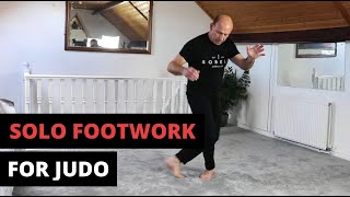 Solo footwork training for Judo Tandoku RenshuShadow Uchi Komi [upl. by Neelav]