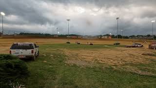 USAC Midget Week sprintcar feature at Lawrenceburg Speedway part 2 of 2 June 52024 [upl. by Guthry]