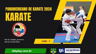 Live 1 Campeonato Panamericano de Karate [upl. by Zoller]