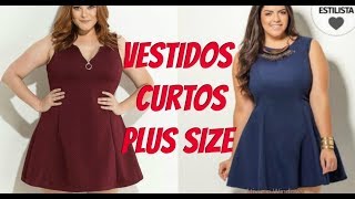 VESTIDOS CURTOS PLUS SIZE  LINDOS E BARATOS [upl. by Asyar]