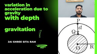 variation of acceleration due to gravity with depth derivation class 11 NEET JEE THE STUDY CAMPUS [upl. by Lynnett]