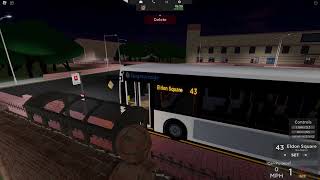 Roblox Tyne and wear  Bus route 43 [upl. by Gillman]