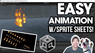 Creating an ANIMATION from SPRITE SHEETS in Unity [upl. by Ettigirb]