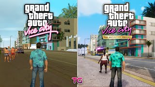 GTA Vice City  Remastered vs Original  Graphics Comparison [upl. by Atelokin]