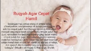 Ikhtiar Ruqyah Agar Cepat Hamil [upl. by Winser44]