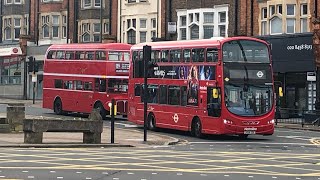 Buses at Golders Green 51123 [upl. by Marquita]