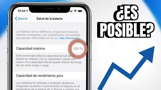 COMO AUMENTAR LA CONDICION DE BATERIA EN IPHONE ¿ES POSIBLE [upl. by Kancler286]