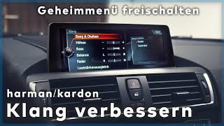 BMW FModelle Harman Kardon Klang verbessern  Geheimmenü freischaltencodieren [upl. by Ahsii605]