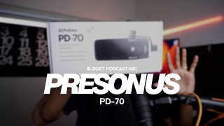 Budget  SHURE SM7B that nobody talks about PreSonus PD70 [upl. by Esir770]