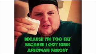 Because Im Too Fat  Because I Got High Afroman Parody [upl. by Sybil]