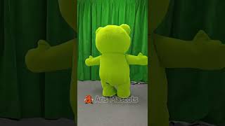 Inflatable Green Teddy Bear Costume for Entertainments Adult Blow Up Mascot Outfit for Events Party [upl. by Aynam283]